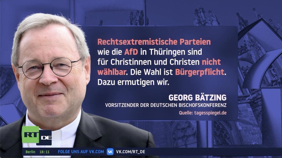 Vorsitzender der deutschen Bischofskonferenz empfahl Christen, die AfD nicht zu wählen