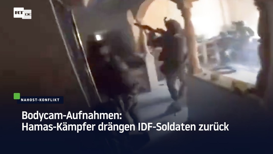 Bodycam-Aufnahmen: Hamas-Kämpfer drängen IDF-Soldaten zurück