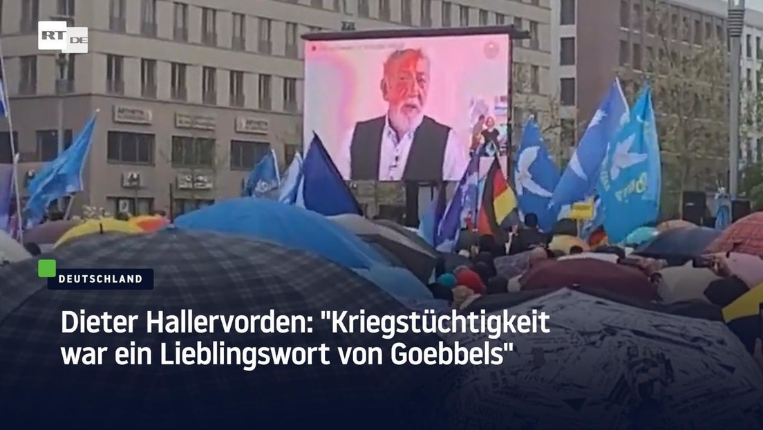 Dieter Hallervorden: "Kriegstüchtigkeit war ein Lieblingswort von Goebbels"