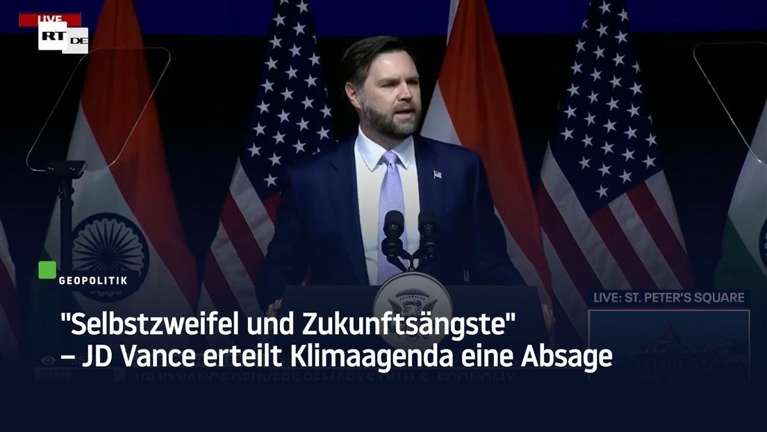 "Selbstzweifel und Zukunftsängste" – JD Vance erteilt Klimaagenda eine Absage