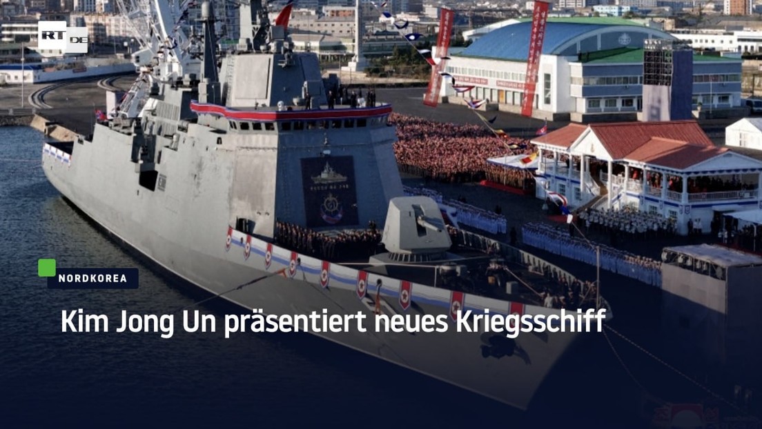 Kim Jong Un präsentiert neues Kriegsschiff