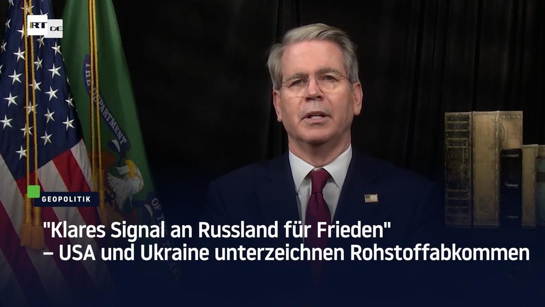 "Klares Signal an Russland für Frieden" – USA und Ukraine unterzeichnen Rohstoffabkommen