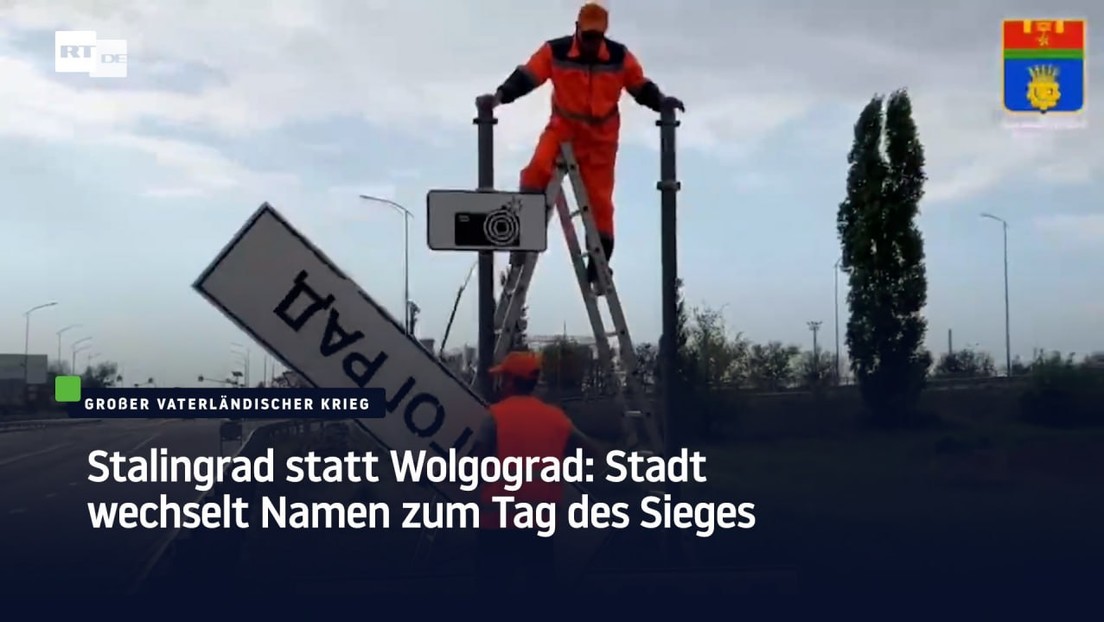 Stalingrad statt Wolgograd: Stadt wechselt Namen zum Tag des Sieges