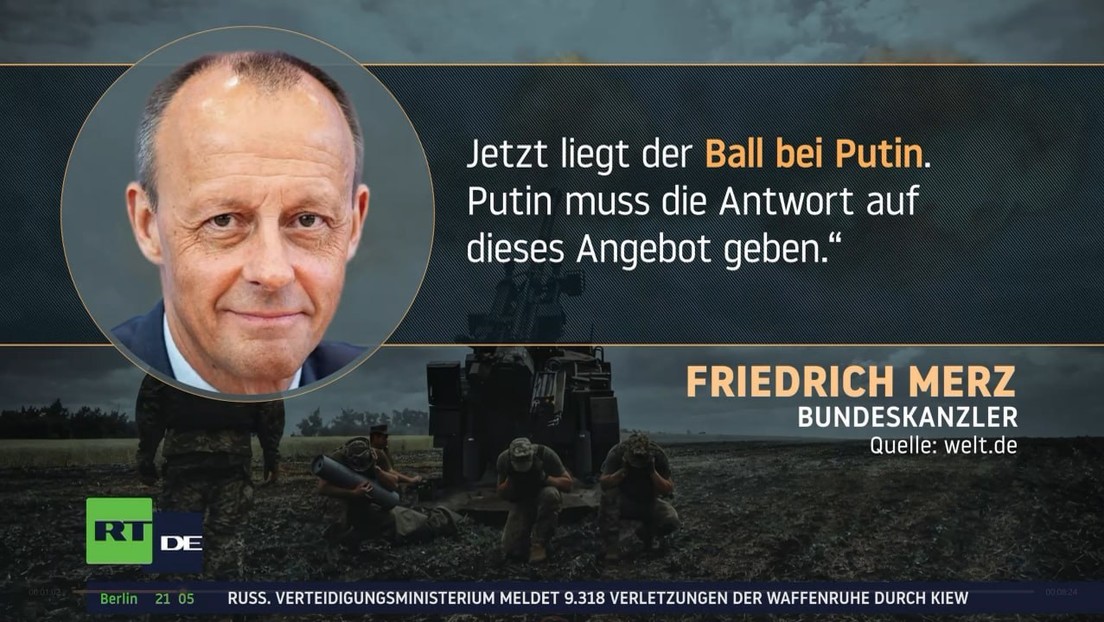 Merz droht in Kiew Putin damit, "den Sanktionsdruck weiter zu erhöhen"