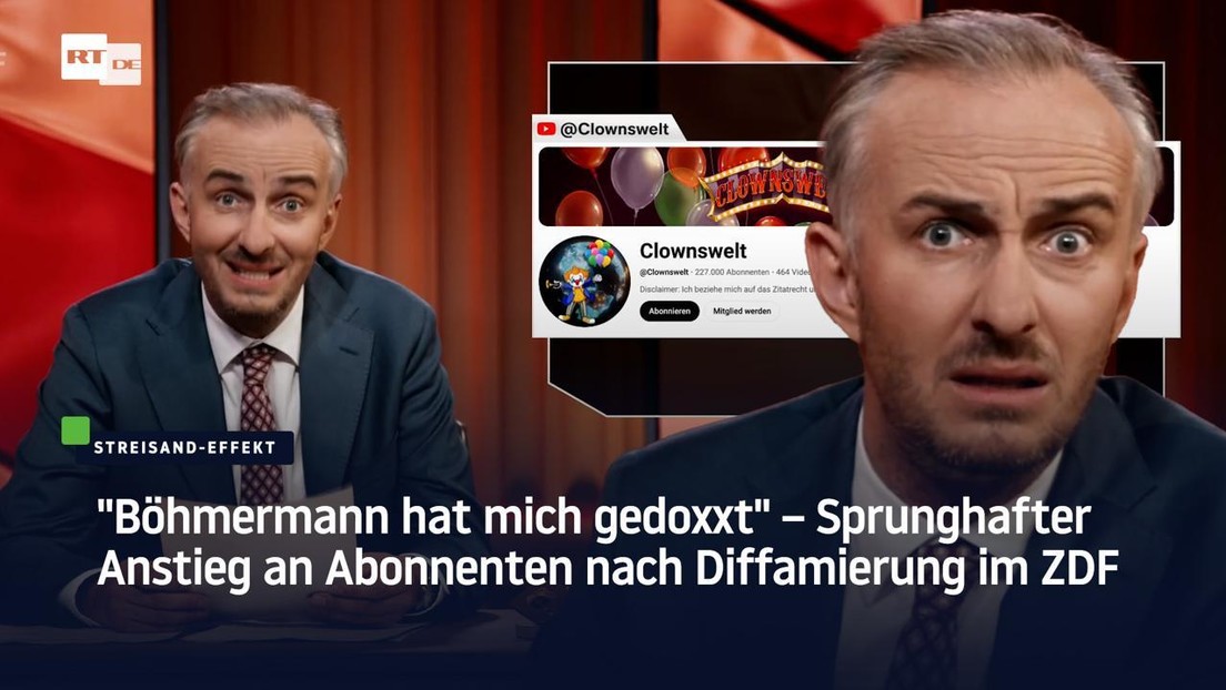 "Böhmermann hat mich gedoxxt" – Sprunghafter Anstieg an Abonnenten nach Diffamierung im ZDF