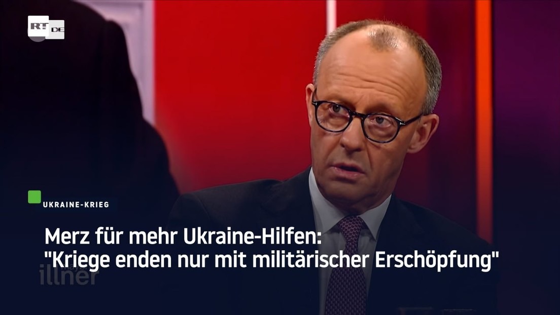 Merz für mehr Ukraine-Hilfen: "Kriege enden nur mit militärischer Erschöpfung"