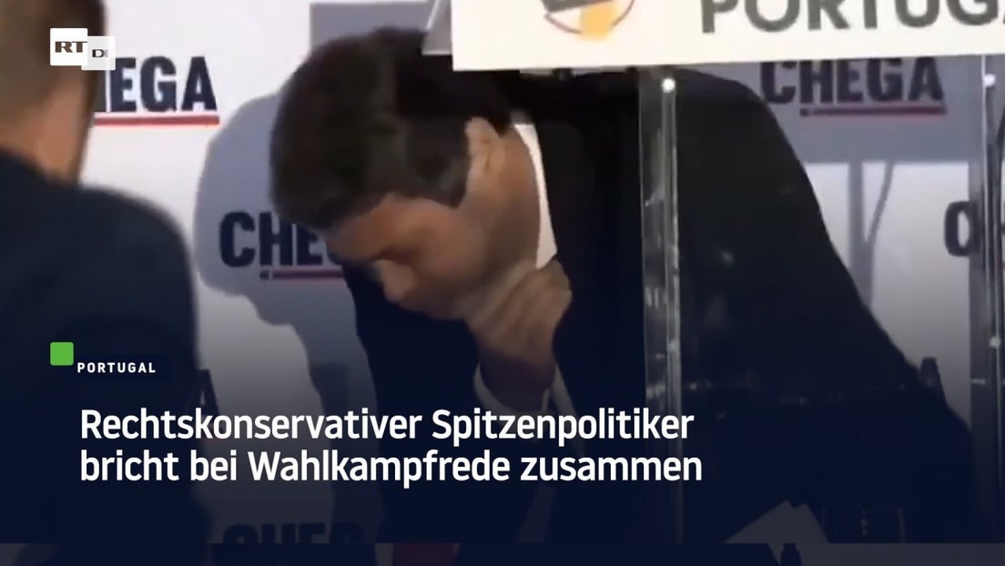 Portugal: Rechtskonservativer Spitzenpolitiker bricht bei Wahlkampfrede zusammen