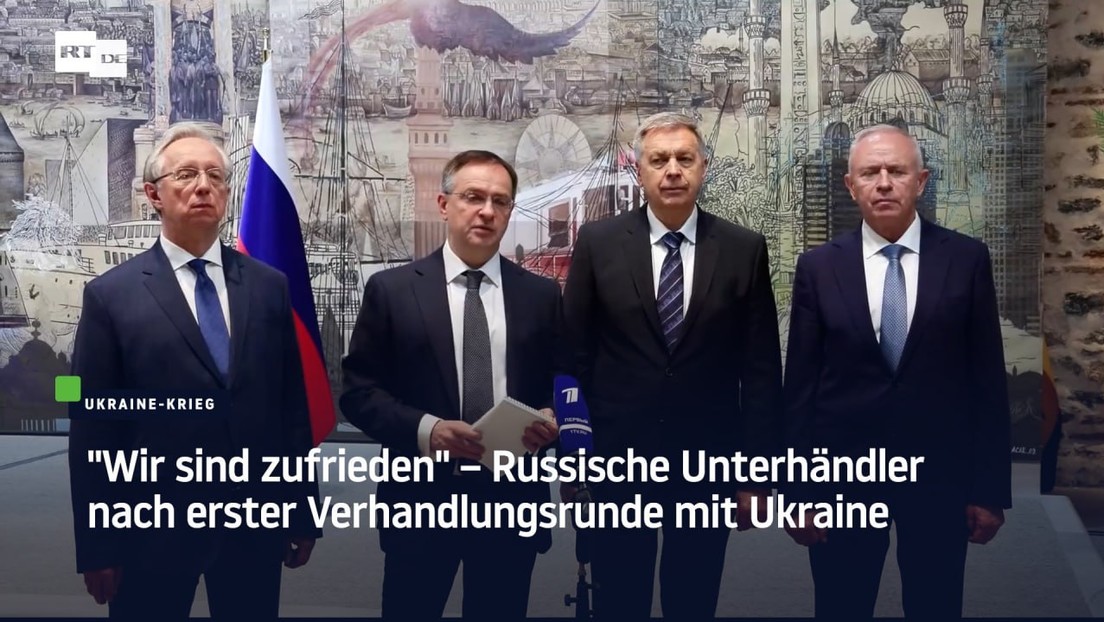 "Wir sind zufrieden" – Russische Unterhändler nach erster Verhandlungsrunde mit Ukraine
