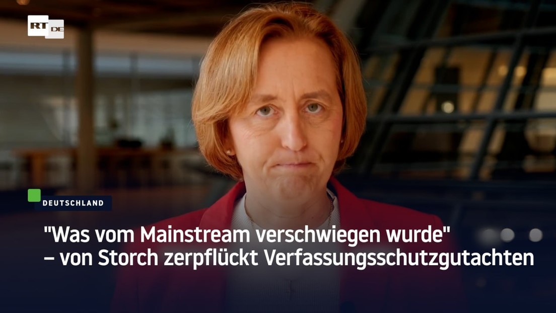 "Was vom Mainstream verschwiegen wurde" – Beatrix von Storch zerpflückt Verfassungsschutzgutachten