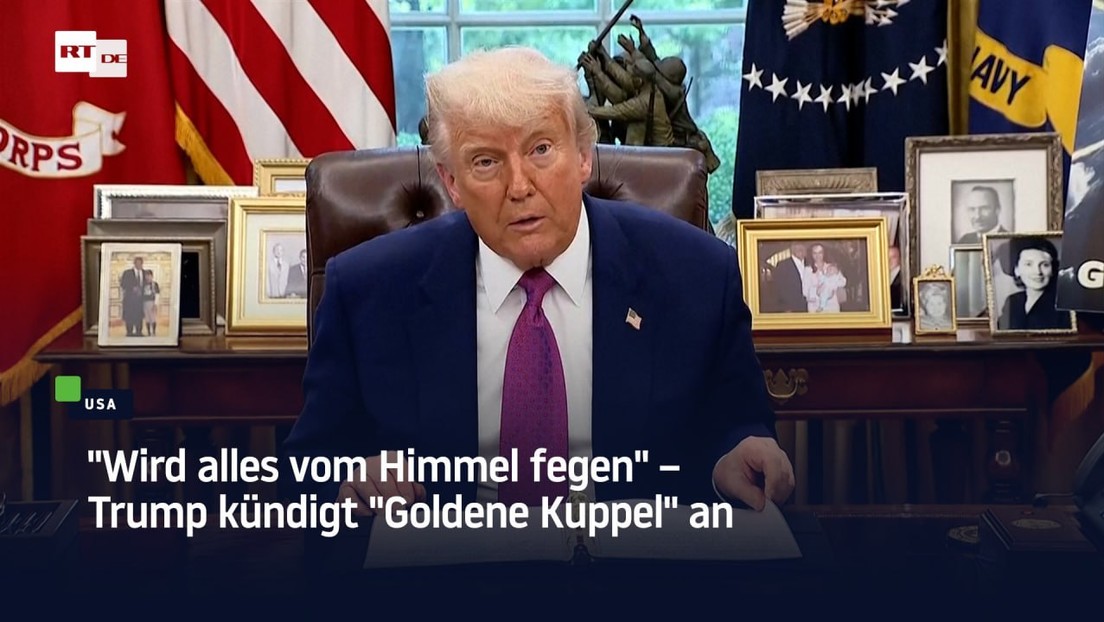 "Wird alles vom Himmel fegen" – Trump kündigt "Goldene Kuppel" an