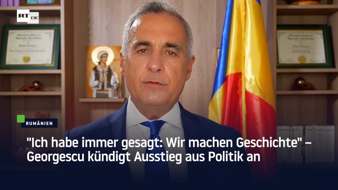 "Ich habe immer gesagt: Wir machen Geschichte" – Georgescu kündigt Ausstieg aus Politik an
