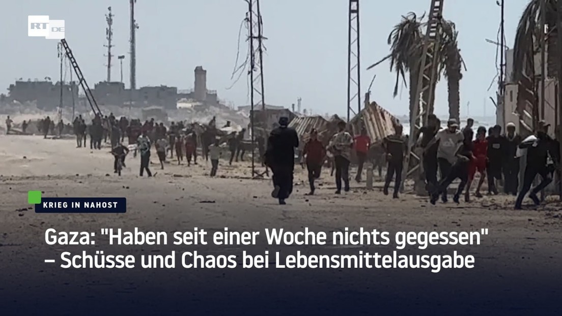 Gaza: "Haben seit einer Woche nichts gegessen" – Schüsse und Chaos bei Lebensmittelausgabe