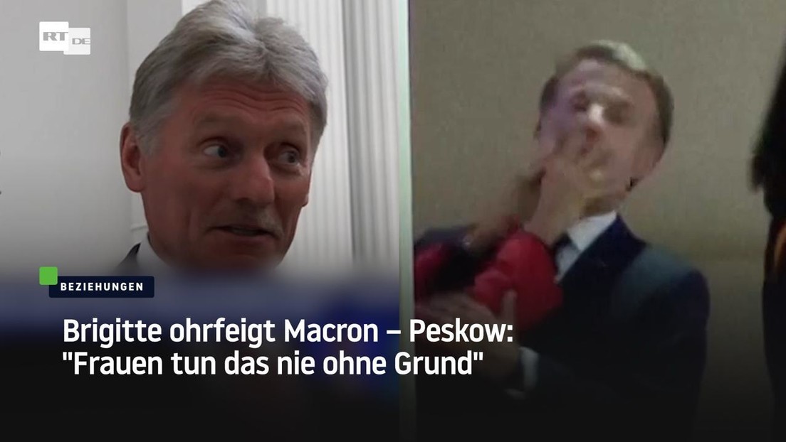 Brigitte ohrfeigt Macron – Peskow: "Frauen tun das nie ohne Grund"