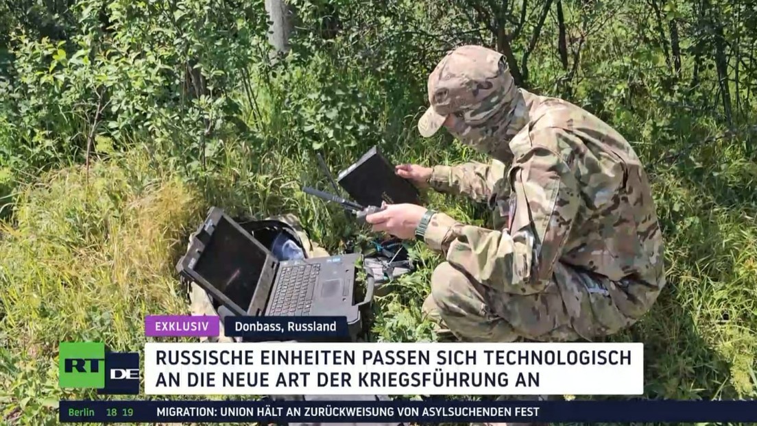 Exklusiv: Drohnen und Mehrfachraketenwerfer - Moderne Technik an der Front