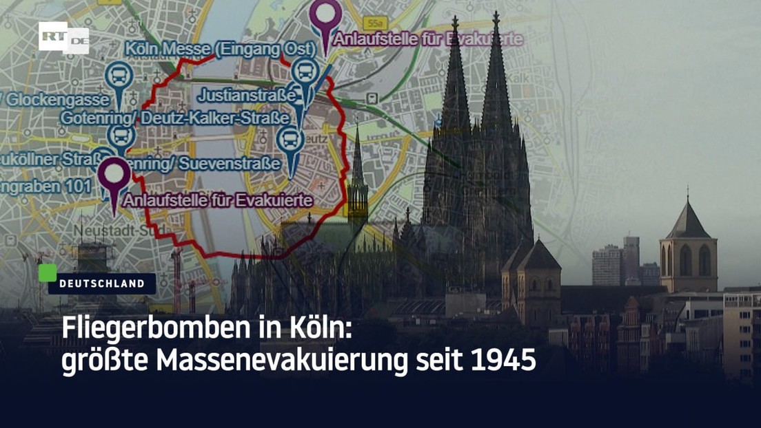 Fliegerbomben in Köln: größte Massenevakuierung seit 1945