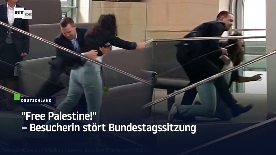 "Free Palestine!" – Besucherin stört Bundestagssitzung