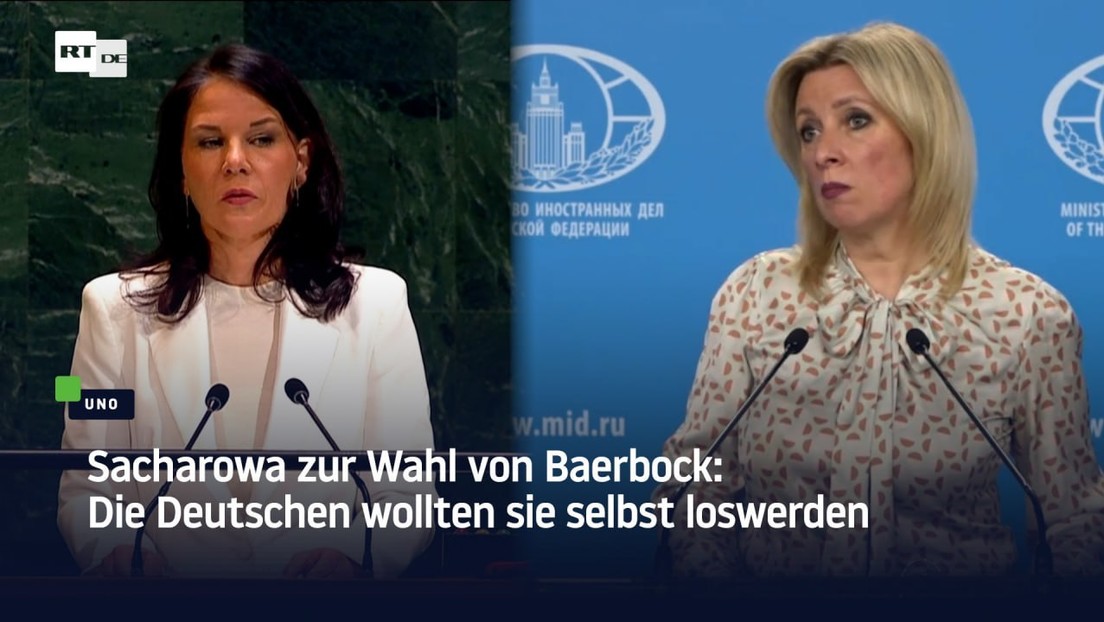 Sacharowa zur Wahl von Baerbock: Die Deutschen wollten sie selbst loswerden