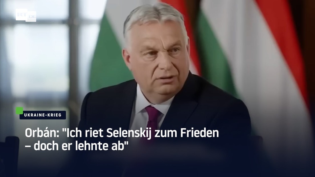 Orbán über den Ukraine-Krieg: "Ich riet Selenskij zum Frieden – doch er lehnte ab"