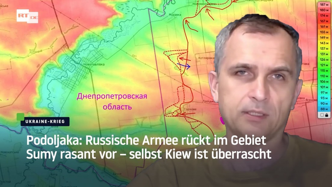Podoljaka: Russische Armee rückt im Gebiet Sumy rasant vor – selbst Kiew ist überrascht