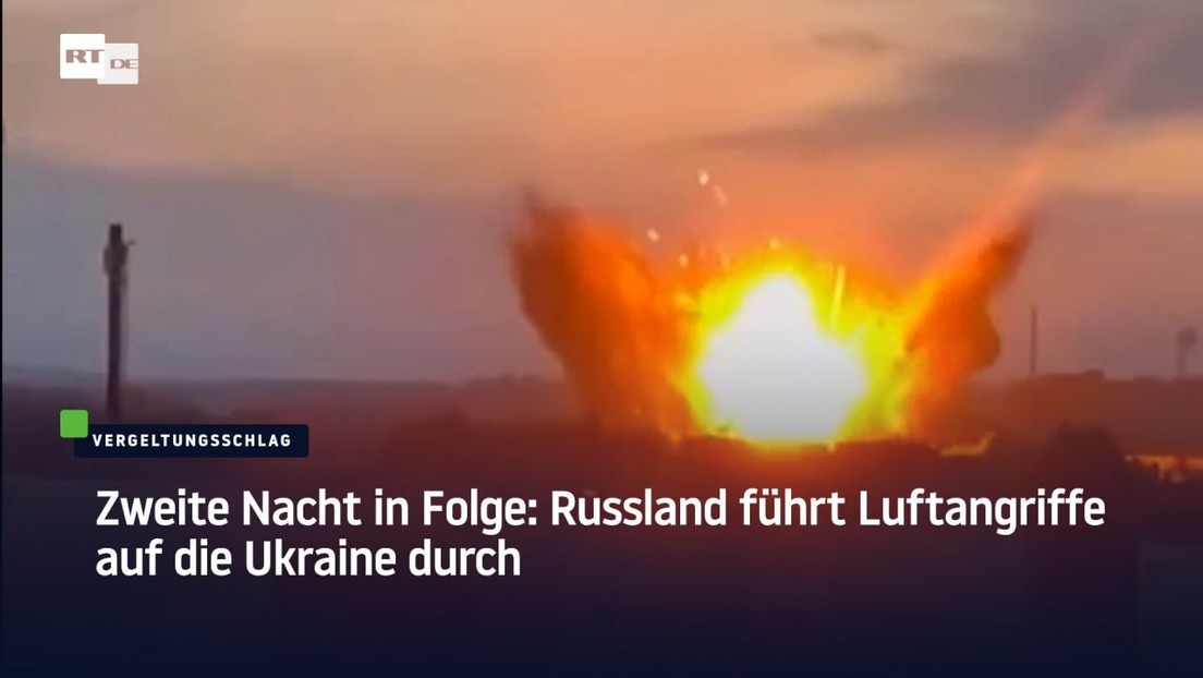 Zweite Nacht in Folge: Russland führt Luftangriffe auf die Ukraine durch