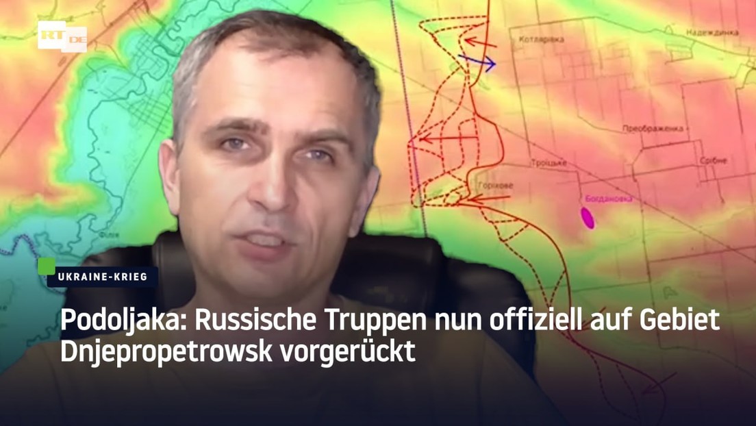 Podoljaka: Russische Truppen nun offiziell auf Gebiet Dnjepropetrowsk vorgerückt