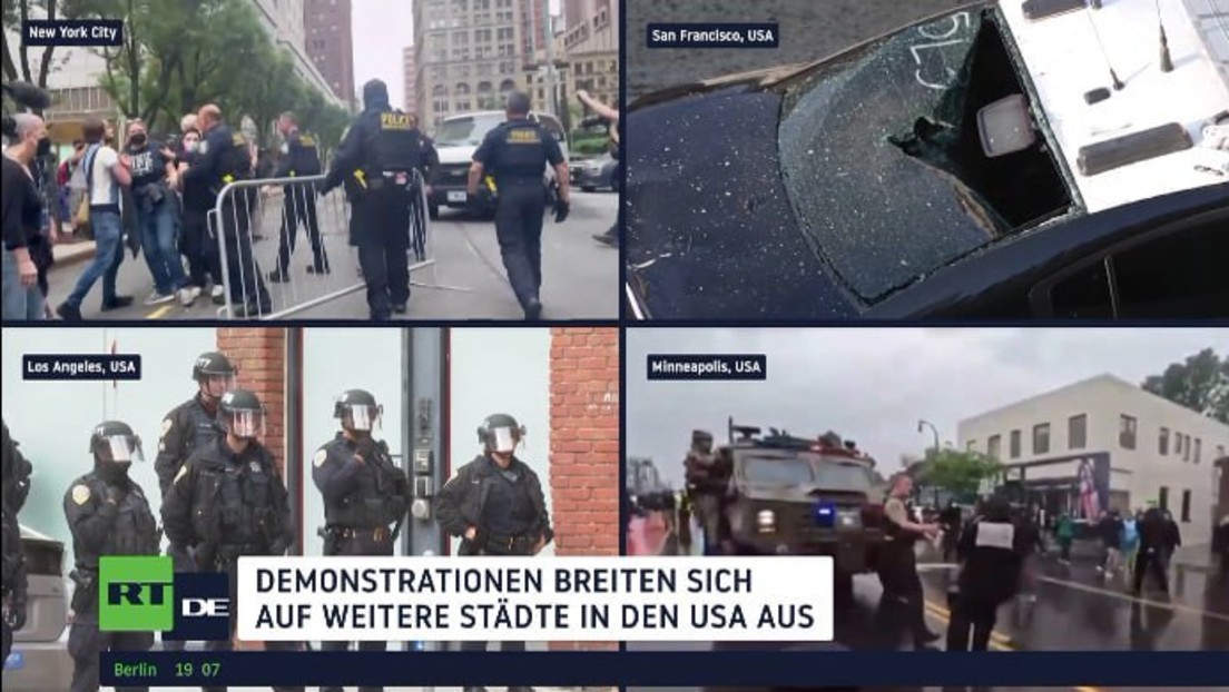Los Angeles: Gewaltsame Proteste breiten sich auf weitere Städte aus