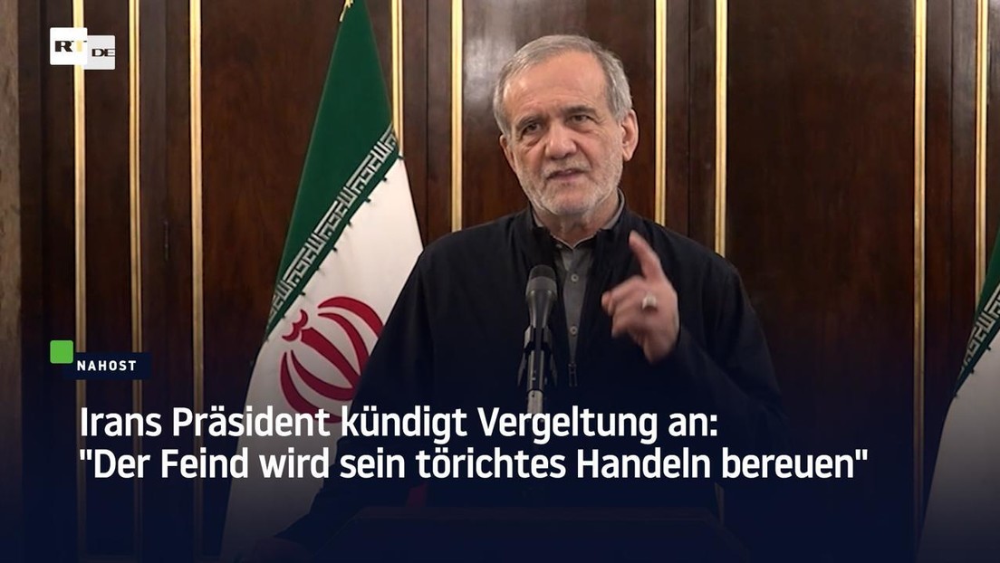 Irans Präsident kündigt Vergeltung an: "Der Feind wird sein törichtes Handeln bereuen"