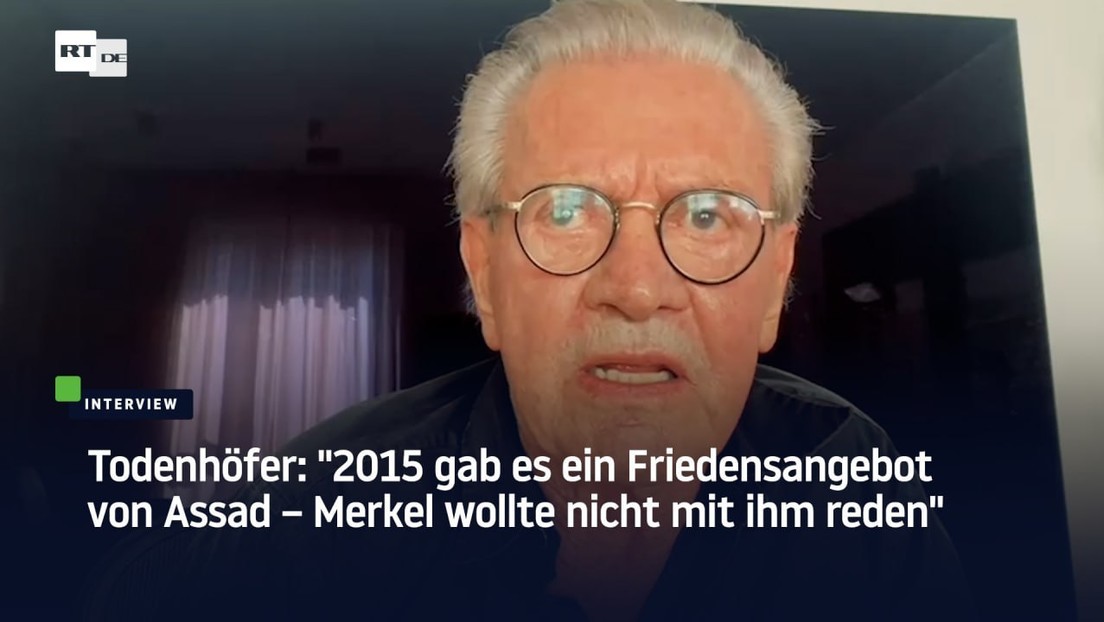 Todenhöfer: "2015 gab es ein Friedensangebot von Assad – Merkel wollte nicht mit ihm reden"