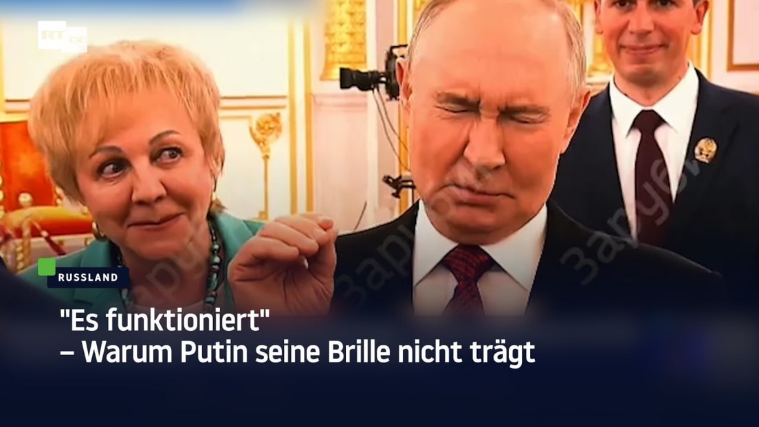 "Es funktioniert" – Warum Putin seine Brille nicht trägt