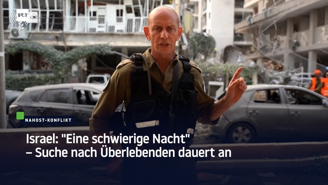 Israel: "Eine schwierige Nacht" – Suche nach Überlebenden dauert an