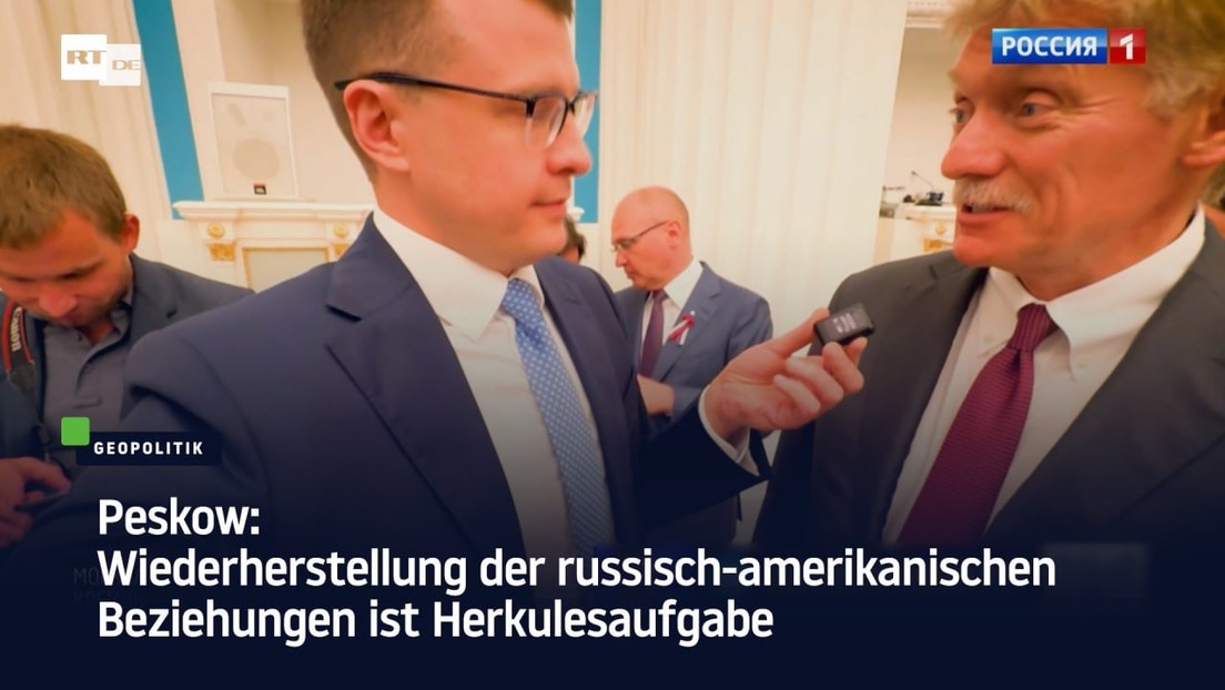 Peskow: Wiederherstellung der russisch-amerikanischen Beziehungen ist Herkulesaufgabe