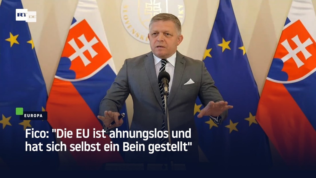 Fico: "Die EU ist ahnungslos und hat sich selbst ein Bein gestellt"