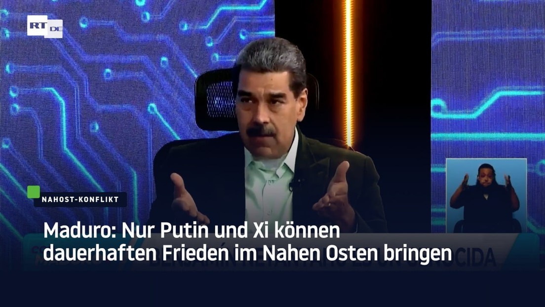 Maduro: Nur Putin und Xi können dauerhaften Frieden im Nahen Osten bringen