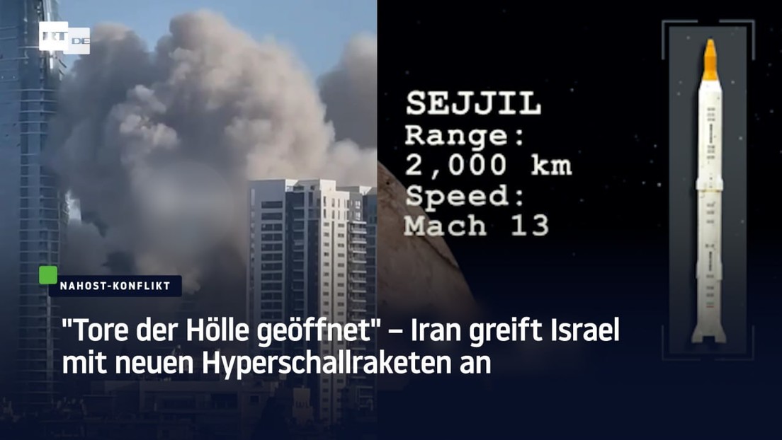 "Tore der Hölle geöffnet" – Iran greift Israel mit neuen Hyperschallraketen