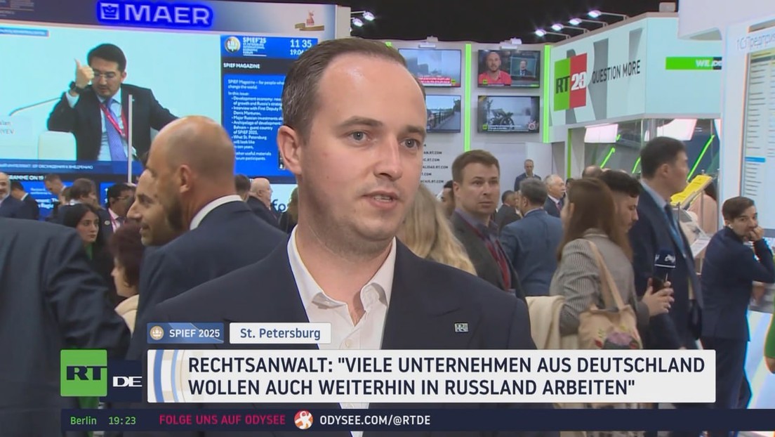 Rechtsanwalt bei SPIEF 2025: "Viele deutsche Unternehmen wollen weiterhin in Russland tätig sein"