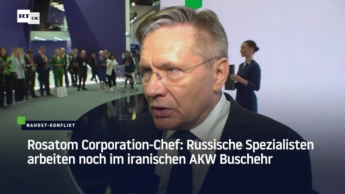 Rosatom Corporation-Chef: Russische Spezialisten arbeiten noch im iranischen AKW Buschehr