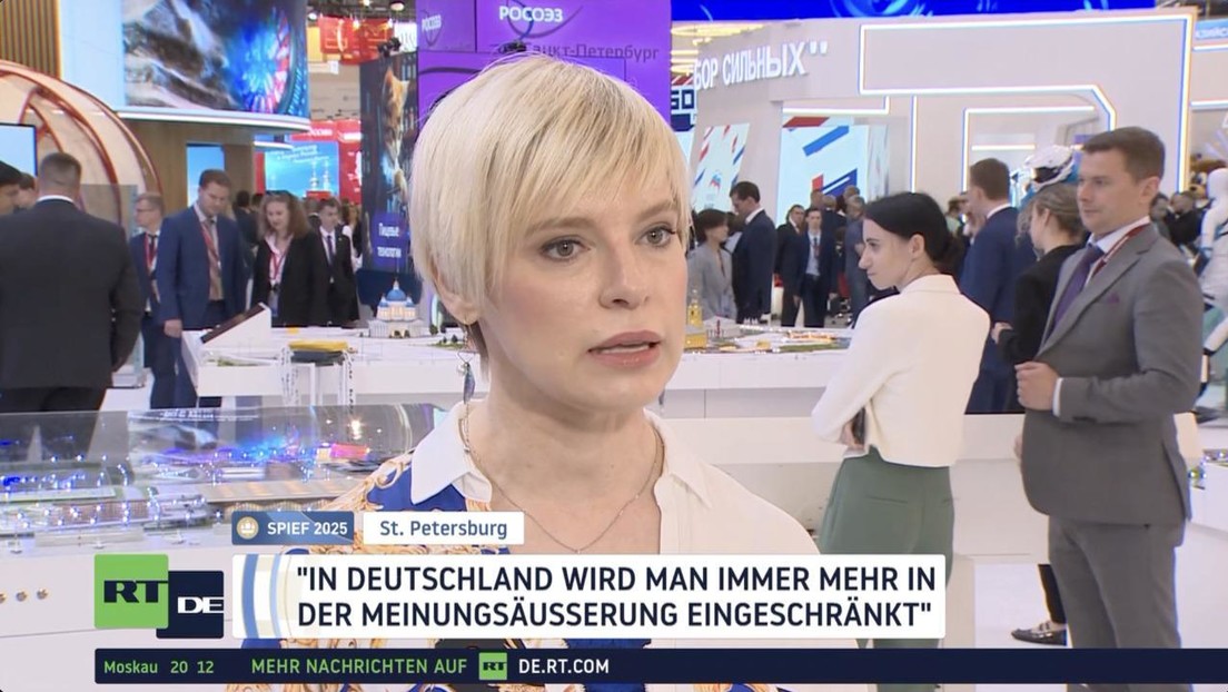 Politikerin bei SPIEF 2025: "In Deutschland wird man immer mehr der Meinungsäußerung eingeschränkt"