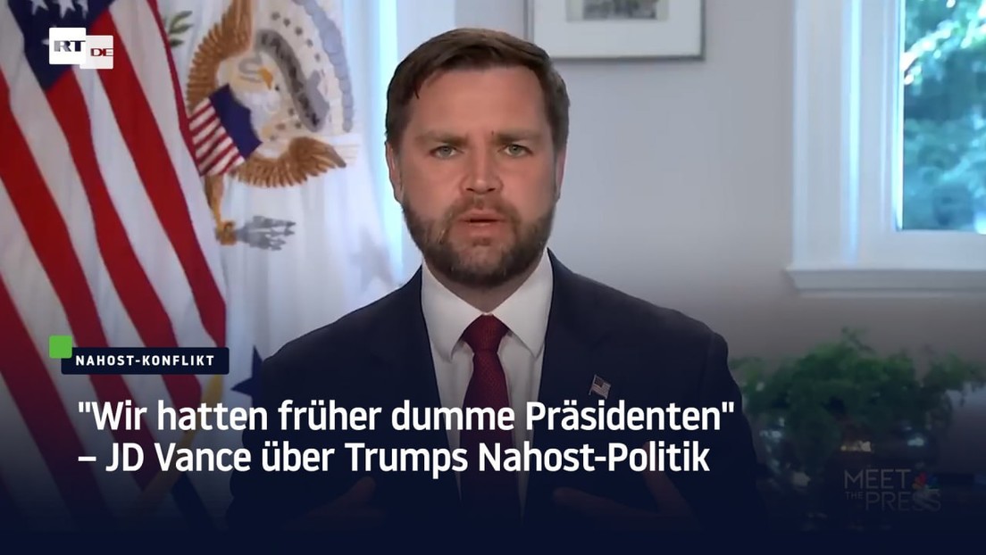 "Wir hatten früher dumme Präsidenten" – JD Vance über Trumps Nahost-Politik