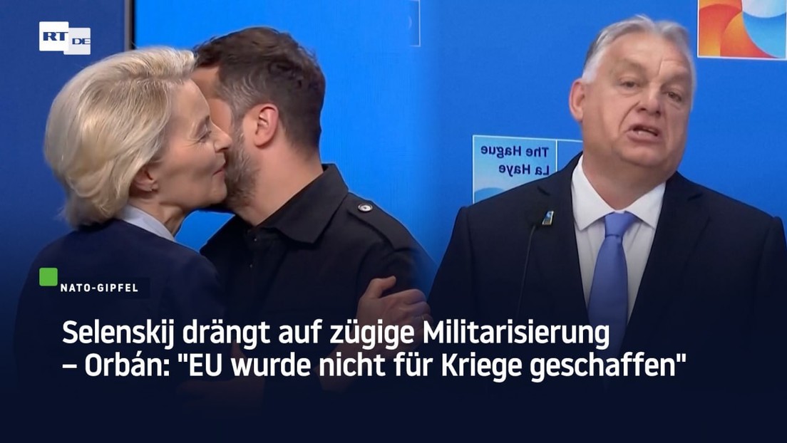 Selenskij drängt auf zügige Aufrüstung – Orbán: "EU wurde nicht für Kriege geschaffen"