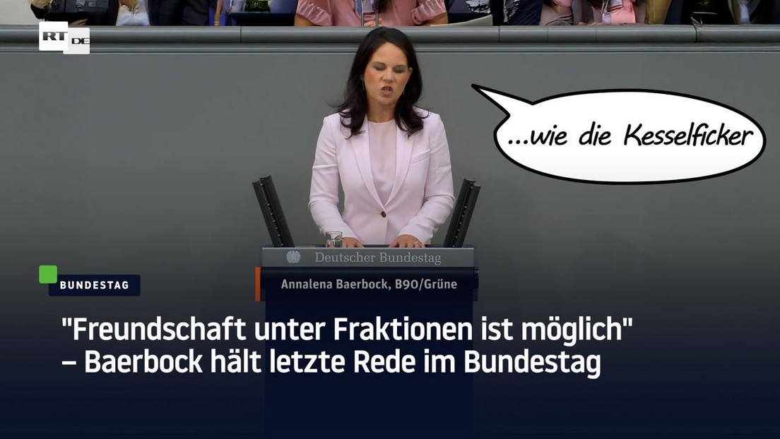 "Freundschaft unter Fraktionen ist möglich" – Baerbock hält letzte Rede im Bundestag