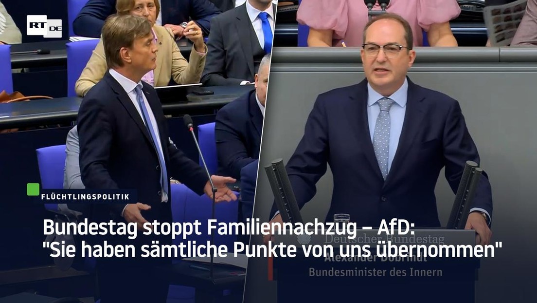 Bundestag stoppt Familiennachzug – AfD: "Sie haben sämtliche Punkte von uns übernommen"