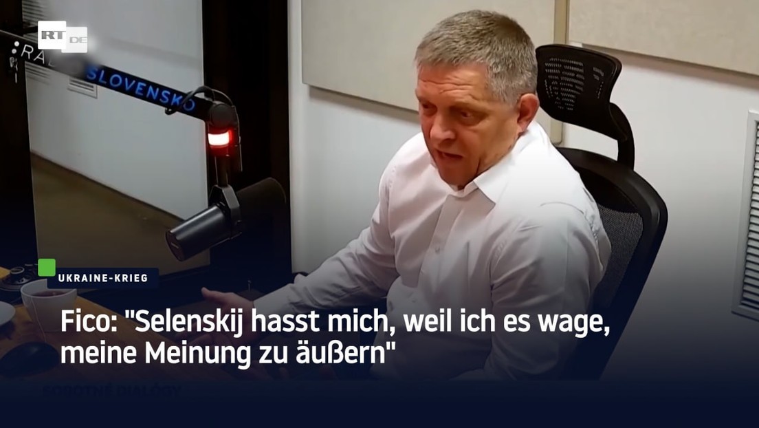 Fico: "Selenskij hasst mich, weil ich es wage, meine Meinung zu äußern"