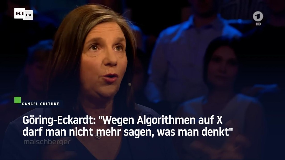 Göring-Eckardt: "Wegen Algorithmen auf X darf man nicht mehr sagen, was man denkt"