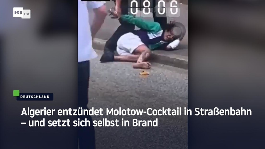 Schwerin: Algerier entzündet Molotow-Cocktail in Straßenbahn – und setzt sich selbst in Brand