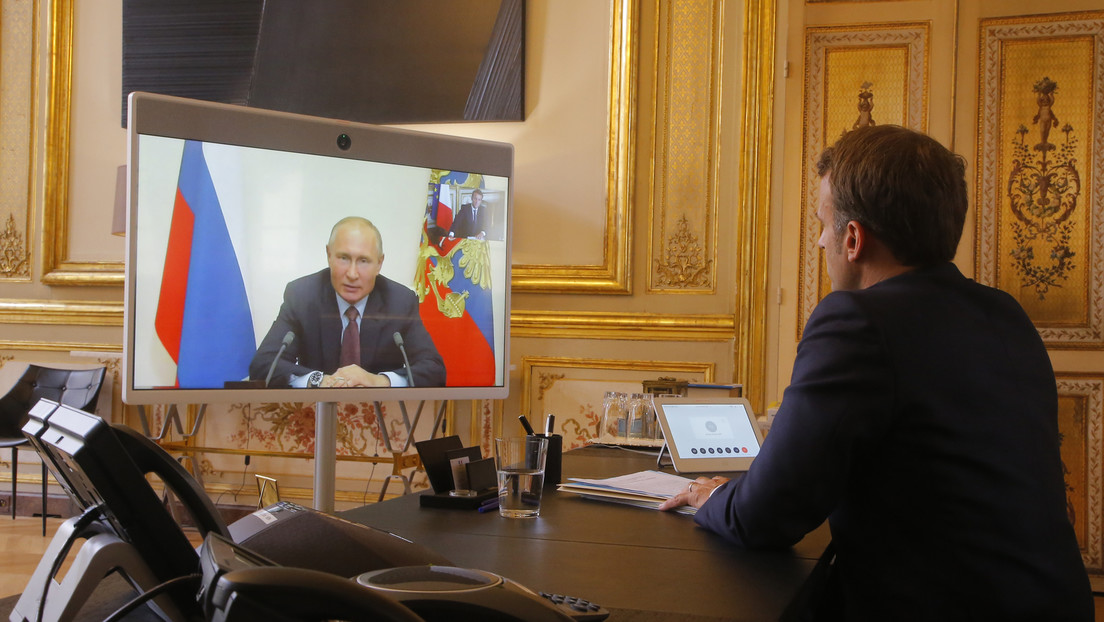 Le Parisien nennt Grund für Macrons Anruf bei Putin