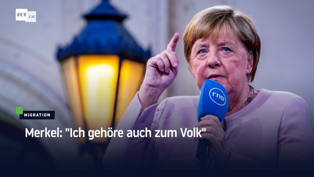 Merkel: "Ich gehöre auch zum Volk"