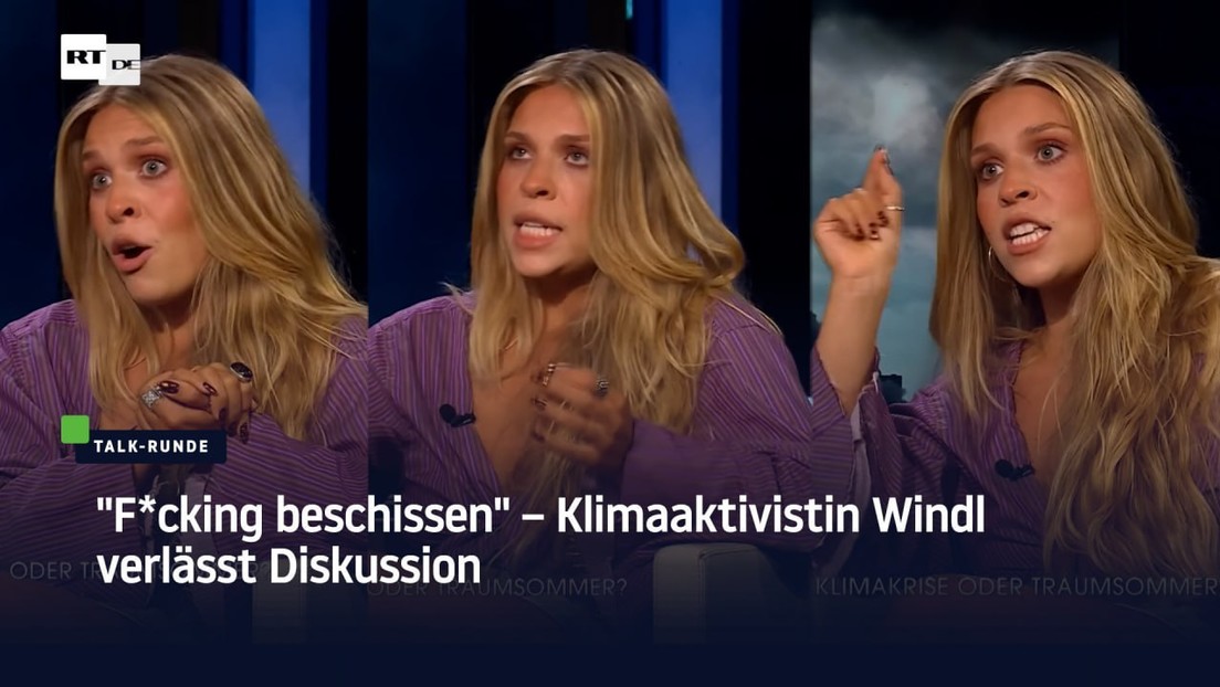 "F*cking beschissen" – Klimaaktivistin Windl verlässt Diskussion