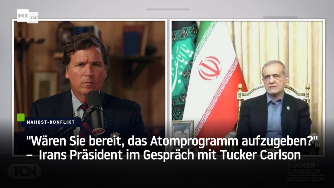 "Wären Sie bereit, das Atomprogramm aufzugeben?"– Irans Präsident im Gespräch mit Tucker Carlson