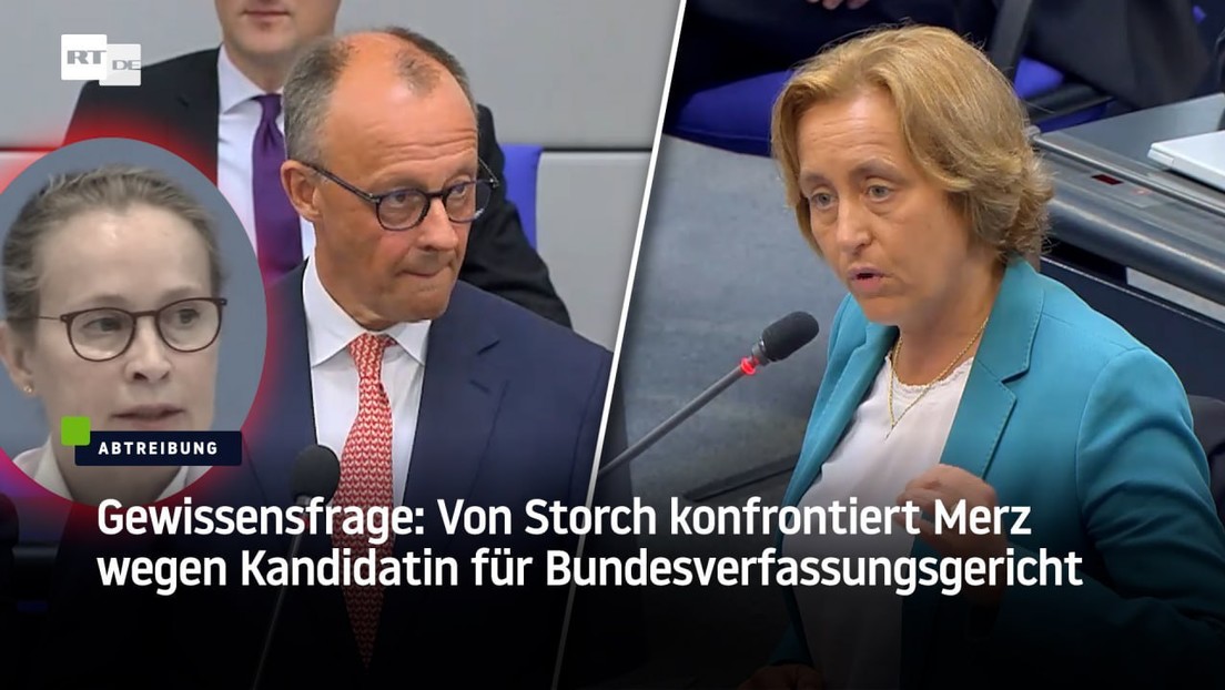 Gewissensfrage: Von Storch konfrontiert Merz wegen Kandidatin für Bundesverfassungsgericht