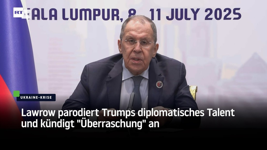 Lawrow parodiert Trumps diplomatisches Talent und kündigt "Überraschung" an